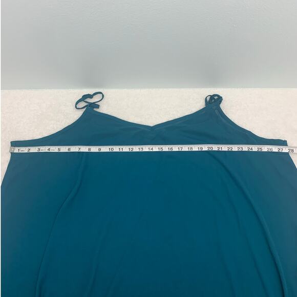 Torrid Strappy Blouse Size 4 Top Sheer Shirt Flowy V-Neck Adjustable Straps - Picture 4 of 9